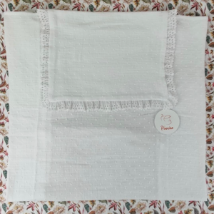 Sábana encimera plumeti blanco